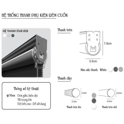 Rèm cuốn phòng khách
